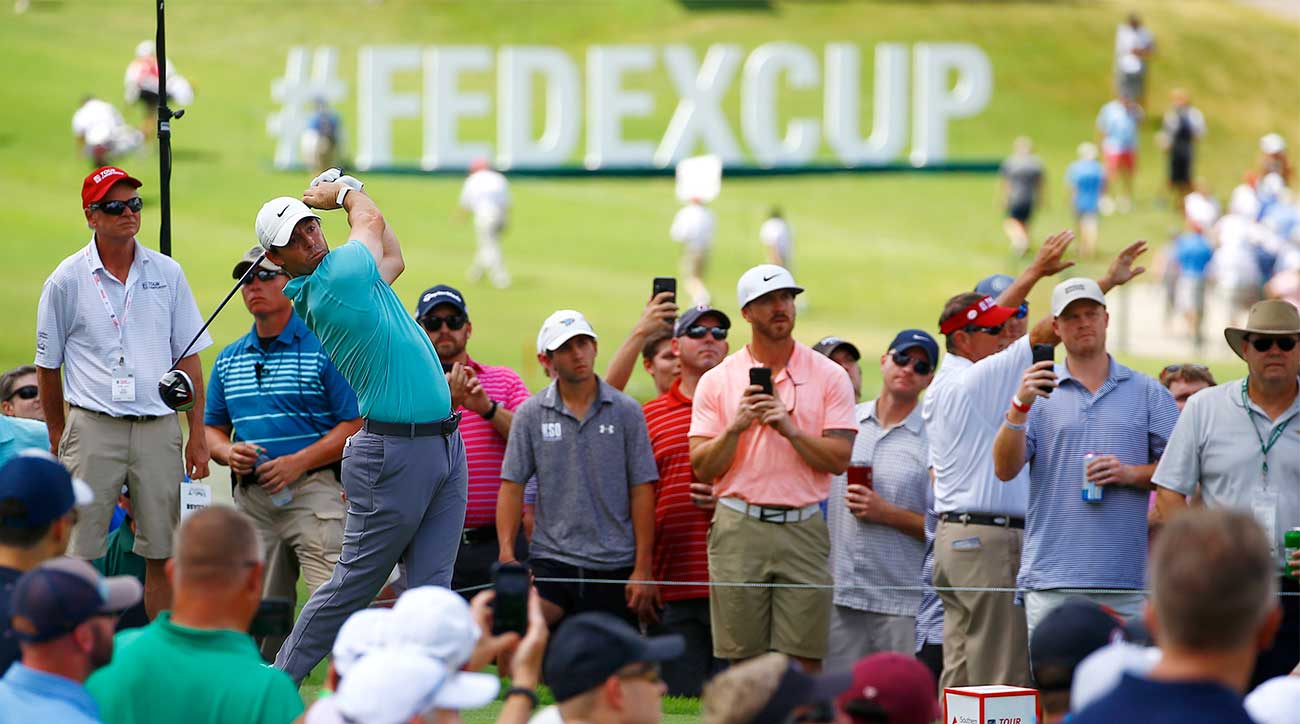 Rory McIlroy hits a tee shot during the 2019 Tour Championship. McIlroy won at East Lake and also claimed the $15 million bonus.