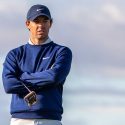Rory McIlroy looks on during the Alfred Dunhill Links Championship in Scotland.