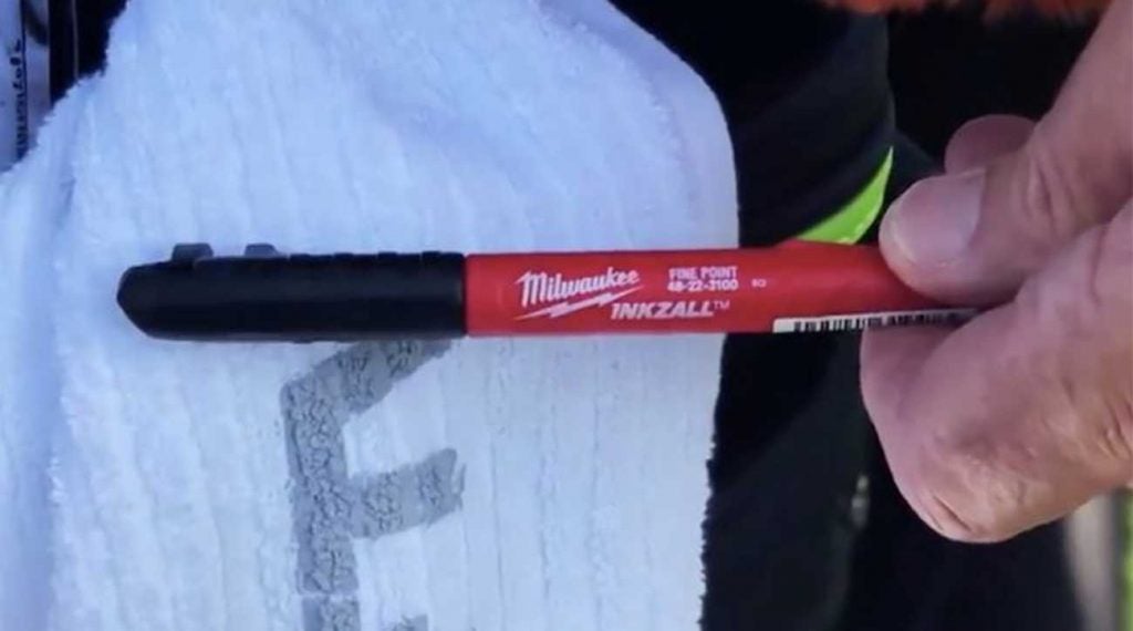 Tiger Woods doesn't use your standard, run-of-the-mill Sharpie.