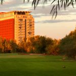 A view of the golf course and resort at Talking Stick.