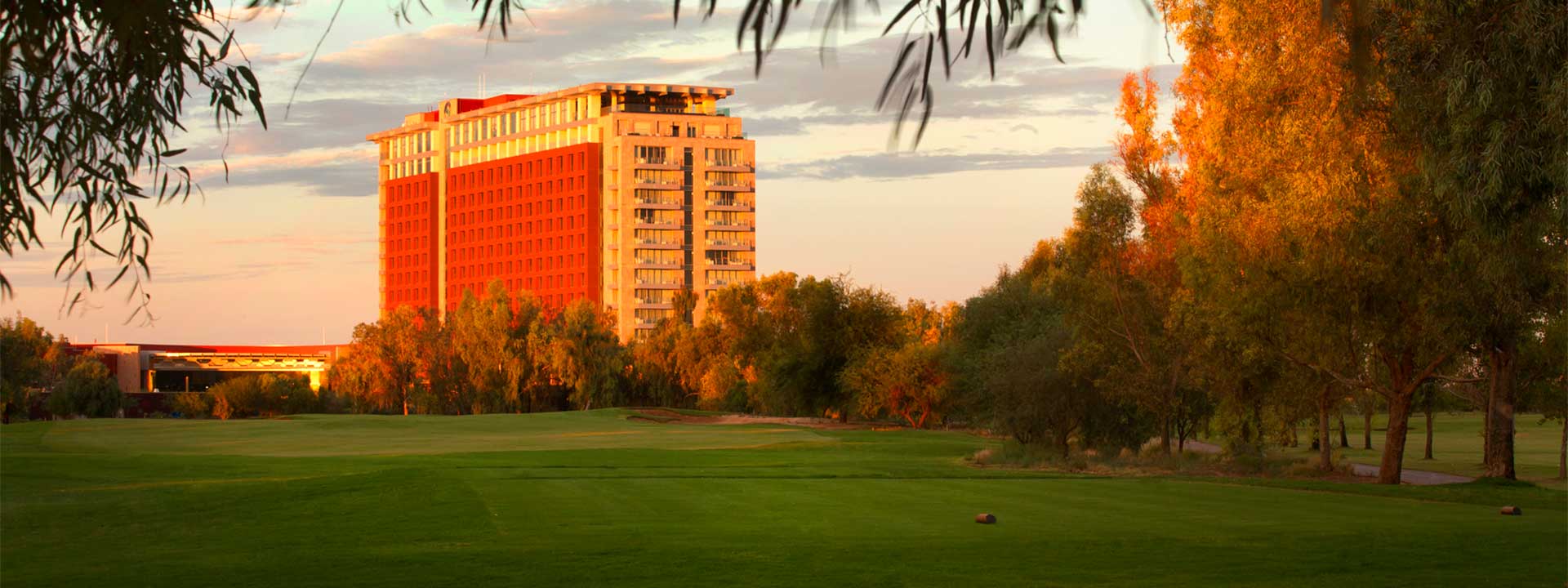 A view of the golf course and resort at Talking Stick.
