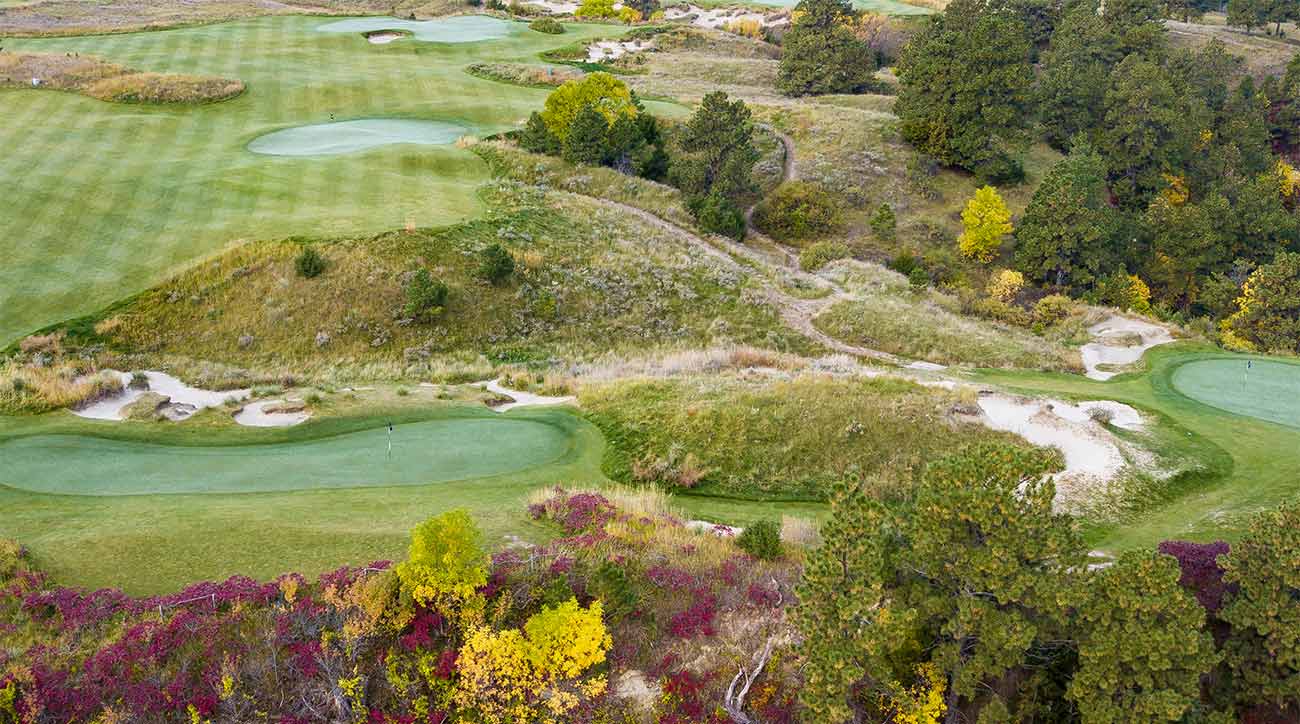 A shot of one of the golf courses at the Prairie Club in Valentine, Neb.