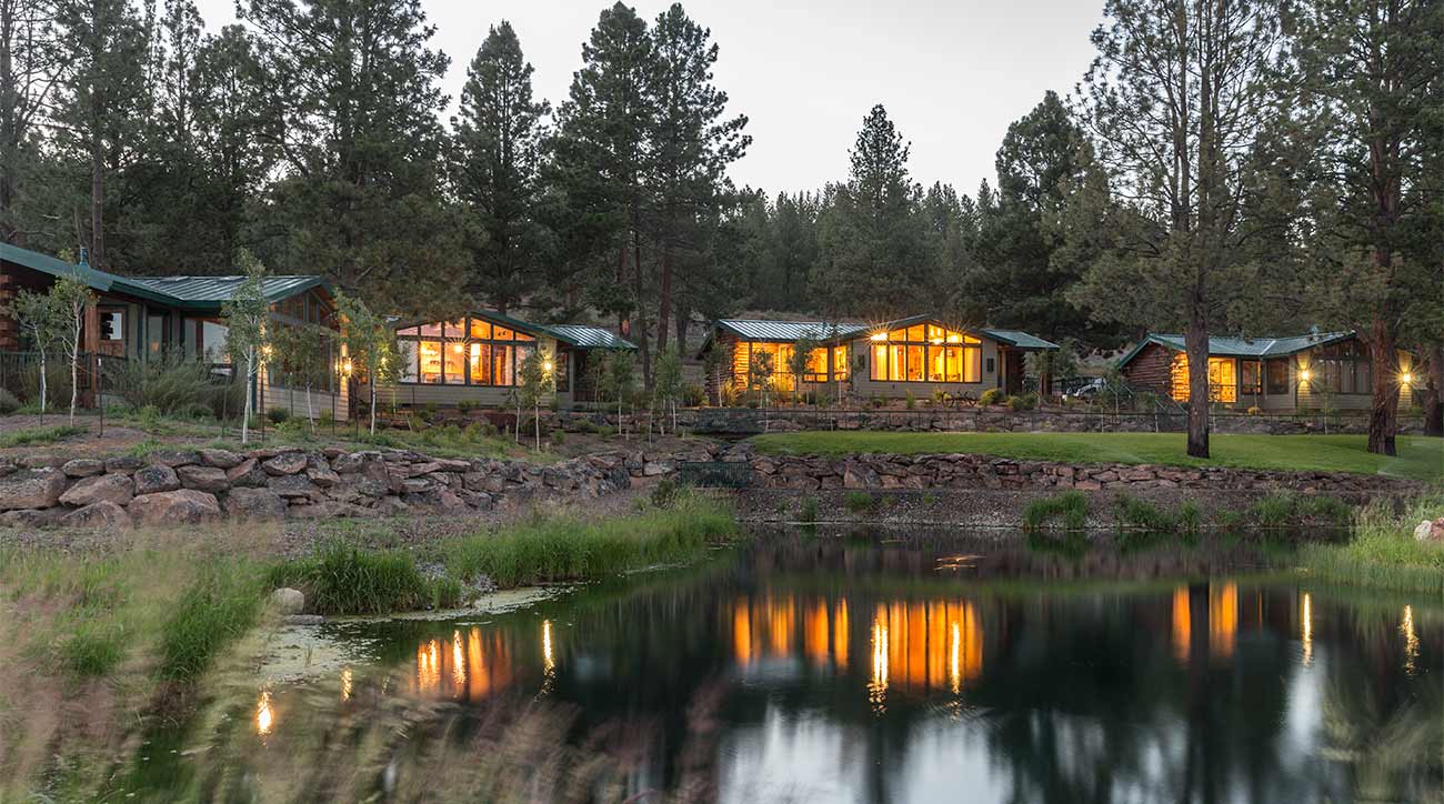 A view of some of the cabins at The Retreat, Links and Spa at Silvies Valley Ranch.