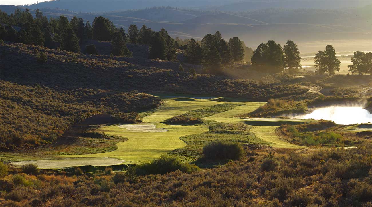 A view of the golf course at The Retreat, Links and Spa at Silvies Valley Ranch.
