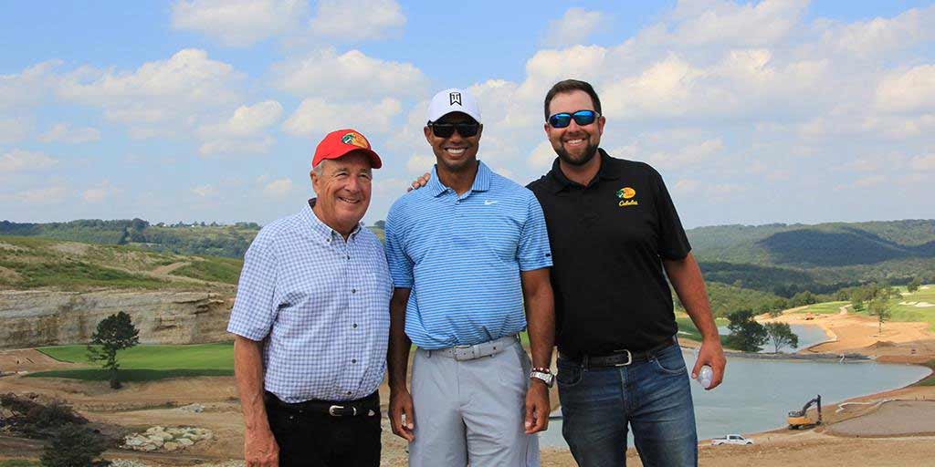 Tiger Woods at Payne's Valley in September 2019.