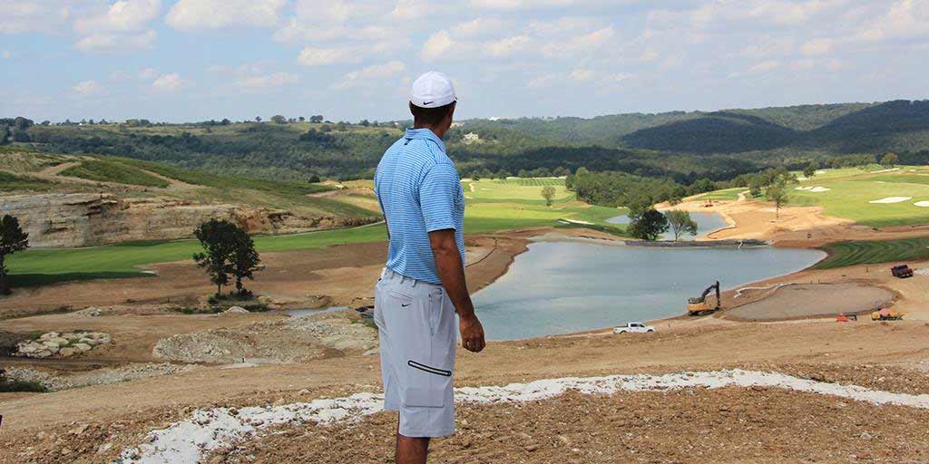 Tiger Woods at Payne's Valley in September 2019.