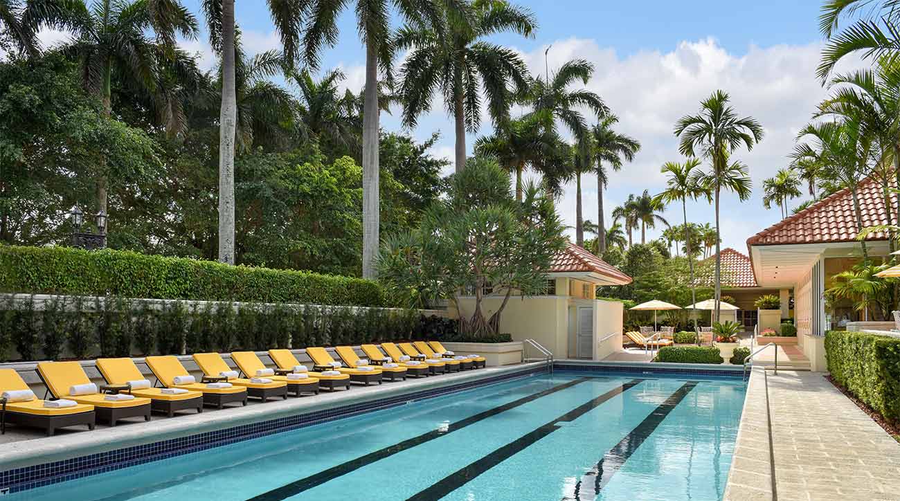 Poolside at Trump National Doral Miami.