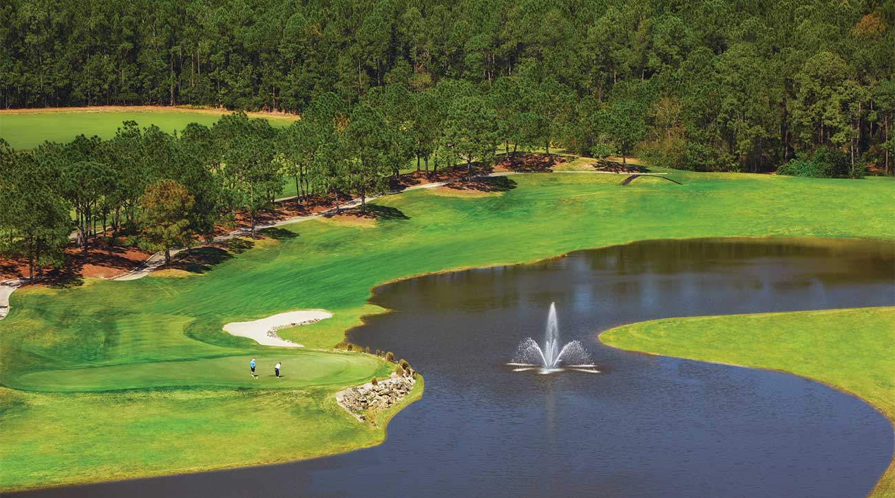 A view of one of the golf courses at Walt Disney World Resort in Orlando, Fla.