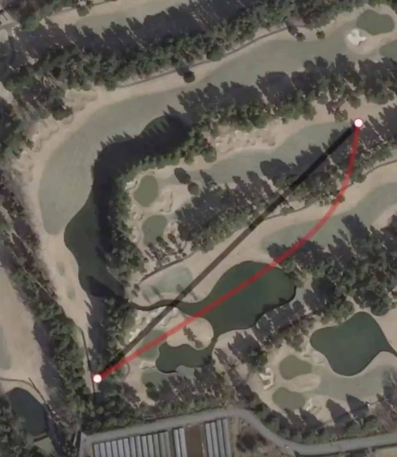 Narashino Country Club's par-5 6th, played Bubba-style.