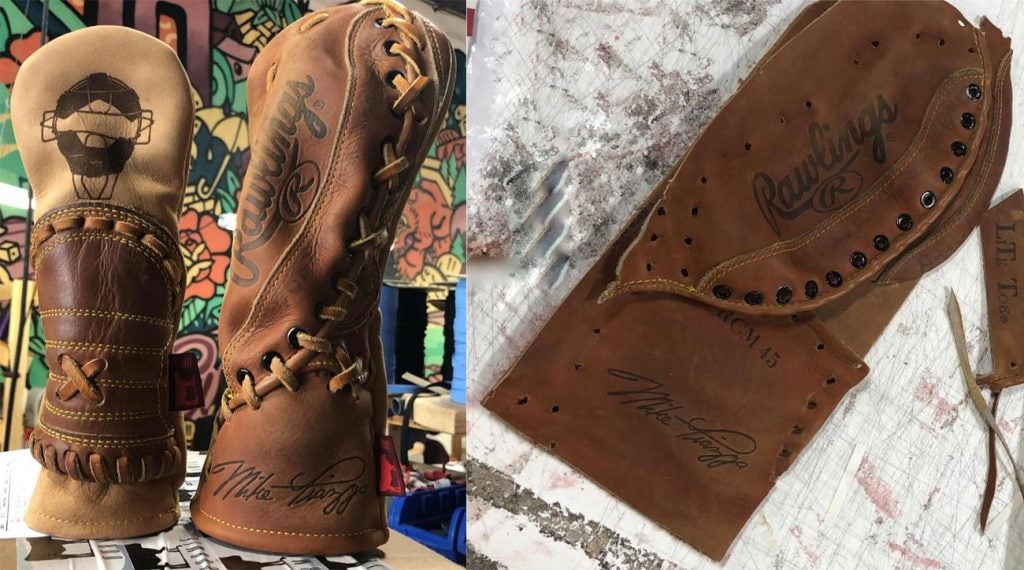 Dormie Workshop's designer deconstructs baseball gloves and turns them into one-of-a-kind headcovers.