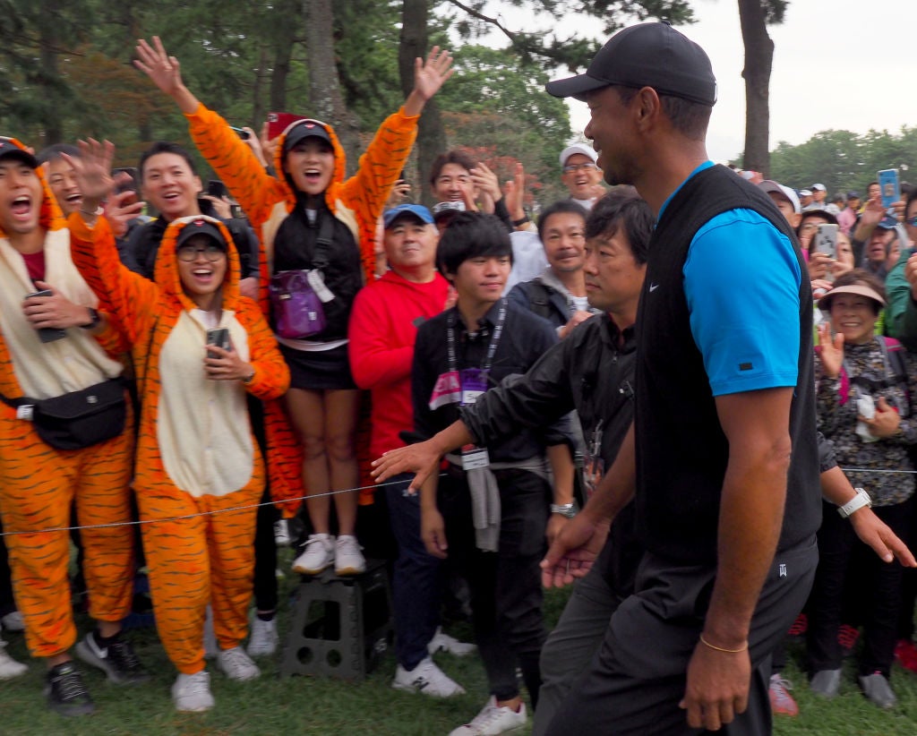 Tiger's fans have been out in full force this week at Narashino Country Club.
