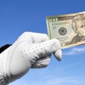 Glove and money