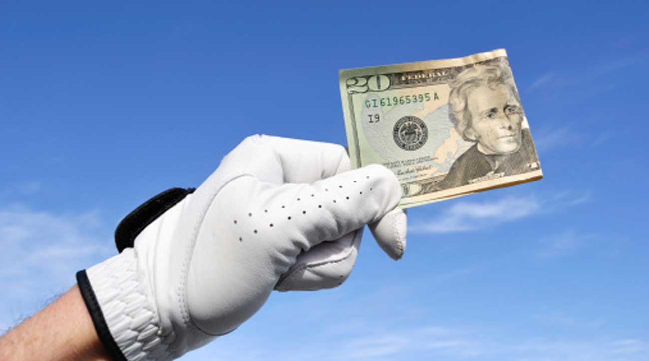 Glove and money