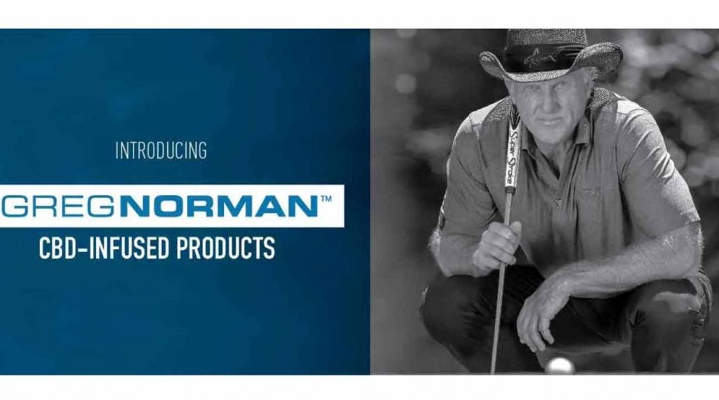 Greg Norman is introducing a new line of CBD products.