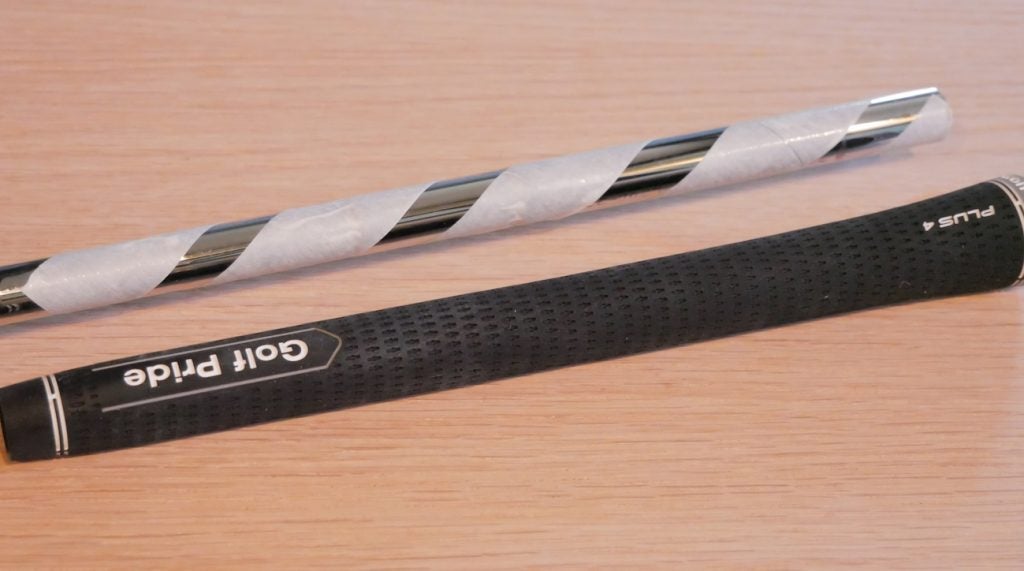 Depending on what your preference is, you may want one or several layers of tape under your grips.