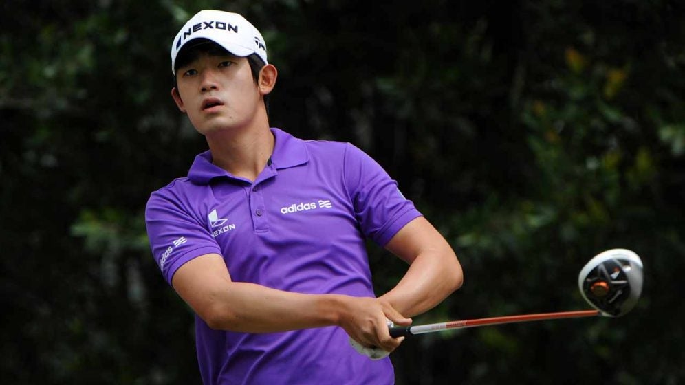 Korean golfer Bio Kims suspension for obscene gesture reduced picture pic picture