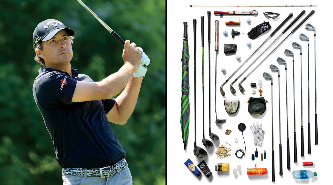 Three-time PGA Tour winner Kevin Kisner has all kinds of stuff in his golf bag