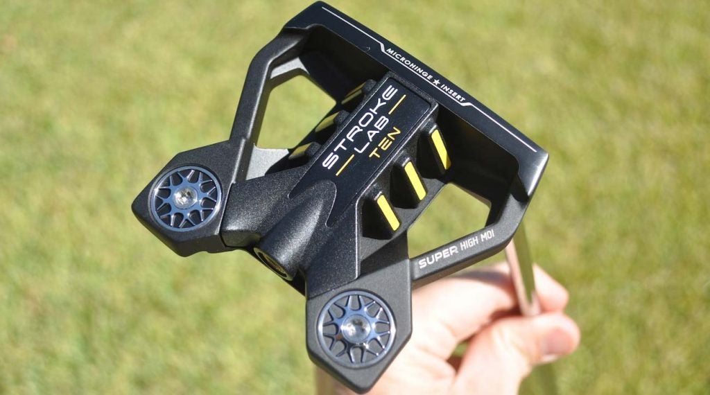 Phil Mickelson's putter of choice at the moment is Odyssey's Stroke Lab Ten mallet.