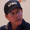 Phil Mickelson during a pre-tournament press conference Tuesday at the 2019 CJ Cup.