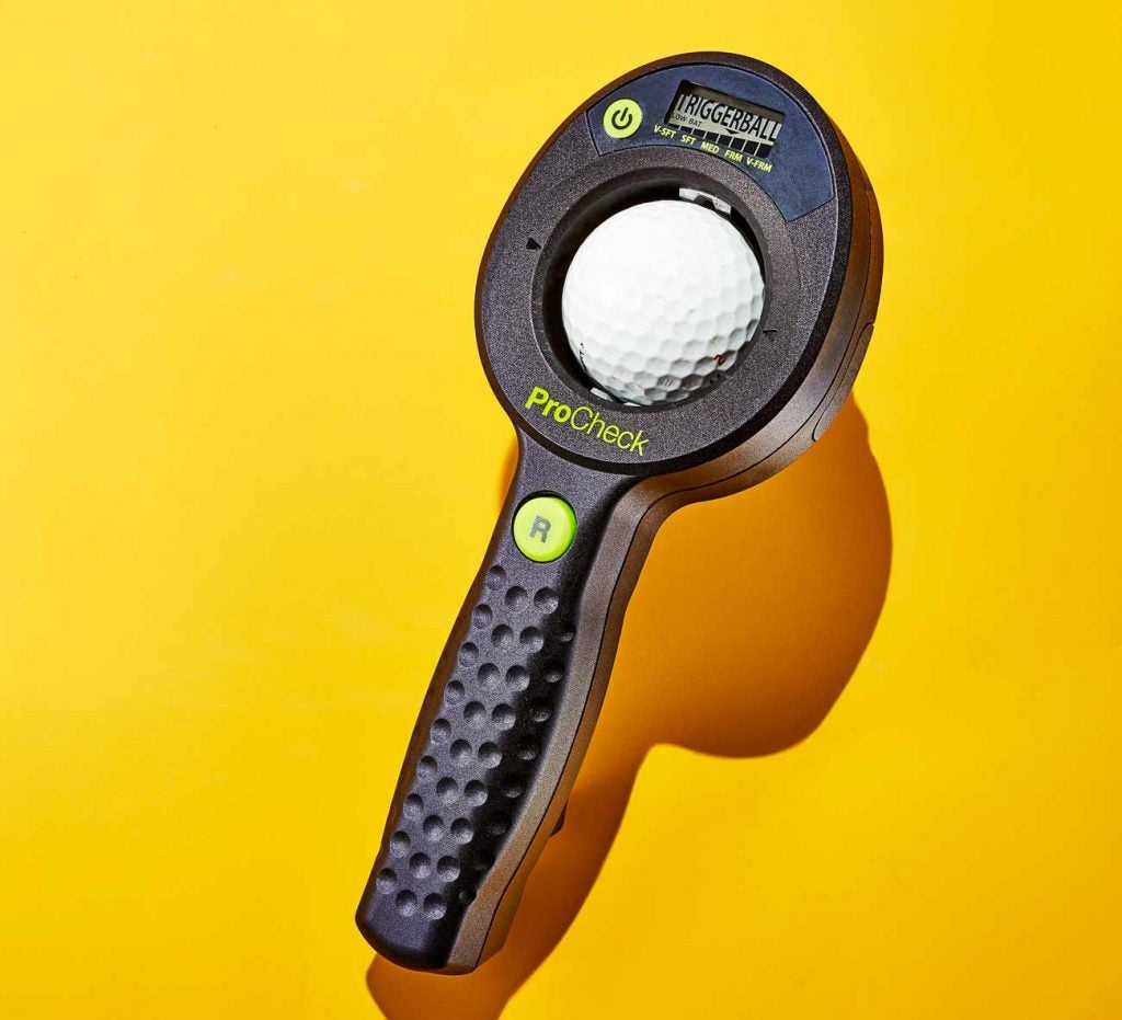 With ProCheck, it's easy to identify where your ball ranks on an 8-point compression spectrum.