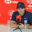 Rory McIlroy speaks to the media at the WGC-HSBC Champions on Wednesday in China.