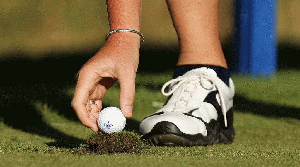 Using a turf tee can actually help you under pressure.