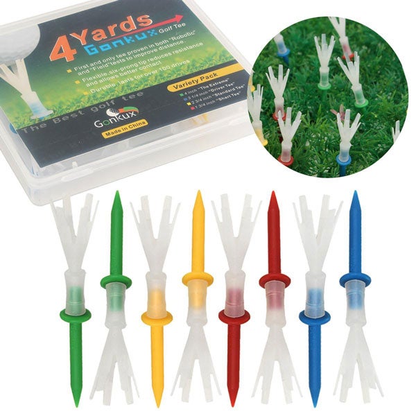 $ Yards More Reduced Friction golf tees.