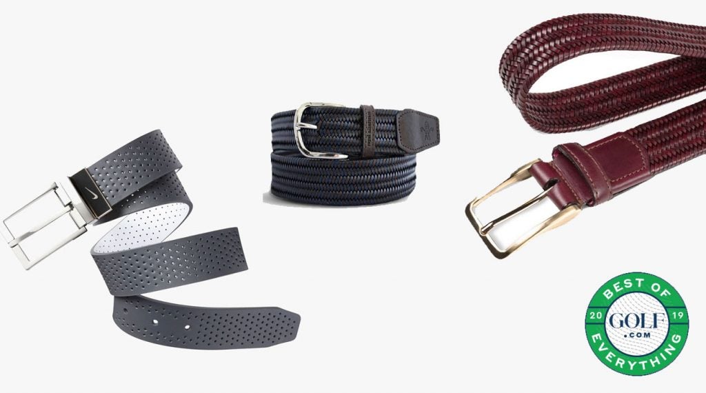 Men's Braided Golf Belt in Dark Gray | Avalon Luxury Golf Belts