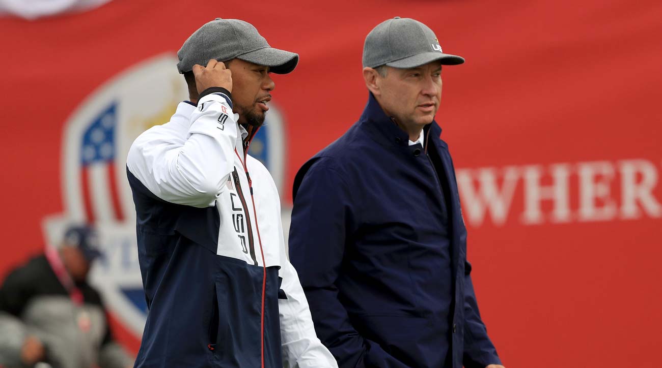 Davis Love III selected Tiger Woods as one of his vice captains at the 2016 Ryder Cup at Hazeltine.