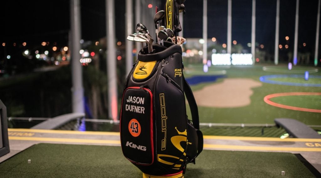 Jason Dufner's deal with Cobra Golf includes clubs and the staff bag.