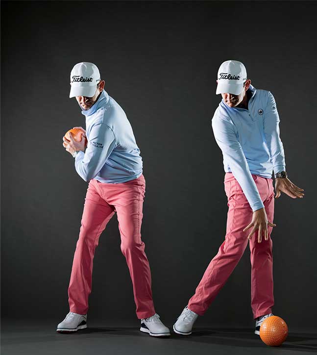 To improve your ballstriking, swing a four-to-six-pound medicine ball to increase your 