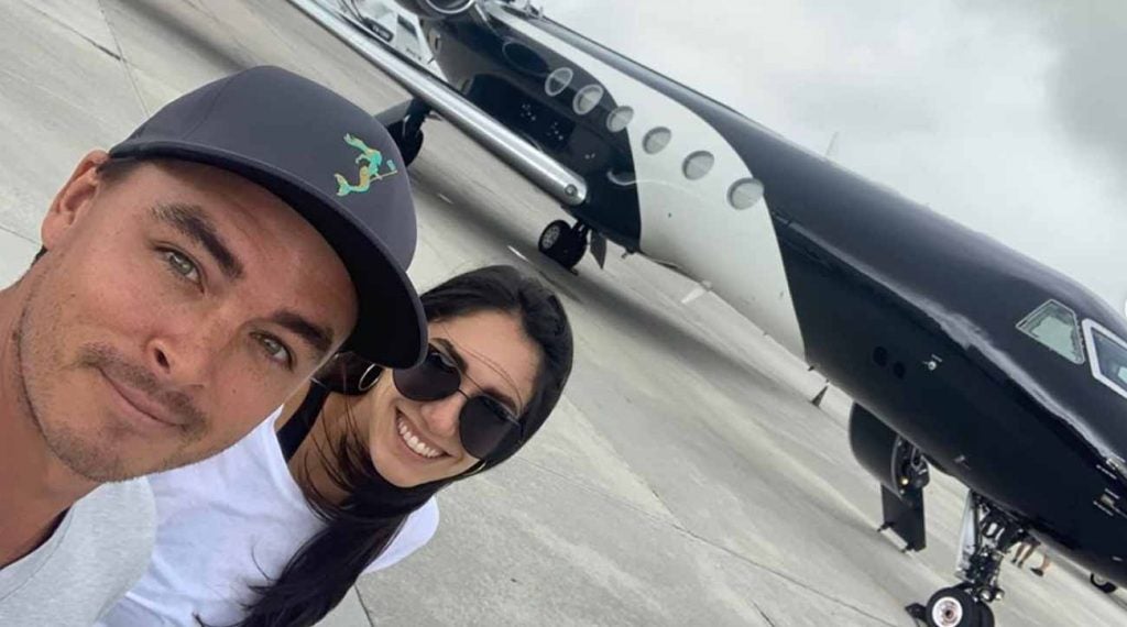 Rickie Fowler and his wife Allison Stokke Fowler got married on Oct. 5.