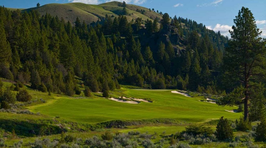<p></img><span>Deer Lodge, MT</span> <span>Tom Doak, 2008</span>

<p>Tom Doak’s works along large bodies of water populate our list but some contend what he did in the American West at Rock Creek is just as exhilarating as his more photographed courses in sandy soil. Though Montana’s rocky conditions made for a tough build, the end result are wide fairways that flow over the tumbling land with a grace and ease that is hard to fathom. The same design principles — fairway contours that either shunt you out of position or send you to the ideal location, hazards that appear ageless and greens that offer a wide range of hole locations — demand you reassess how to best play each hole from one day to the next. Hard to find better playing angles. (New)</p>