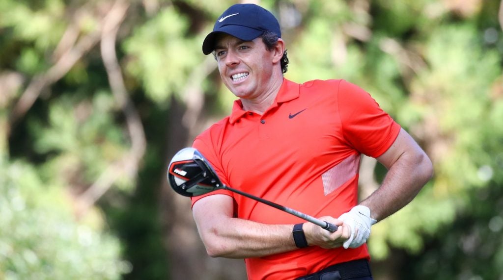 McIlroy's previous weight setup featured a more neutral look. 