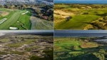 A look at four courses on GOLF's Top 100 Course in the World list, from top right, clockwise: Pacific Dunes (24th), Trump Turnberry, Ailsa (17th), Tara Iti (27th) and Oakmont (No. 8).
