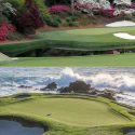 Augusta National (top photo) and Pebble Beach Golf Links have both dropped spots on GOLF's latest Top 100 Courses in the World ranking.