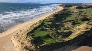 The 4th hole at Lost Farm at Barnbougle Dunes.