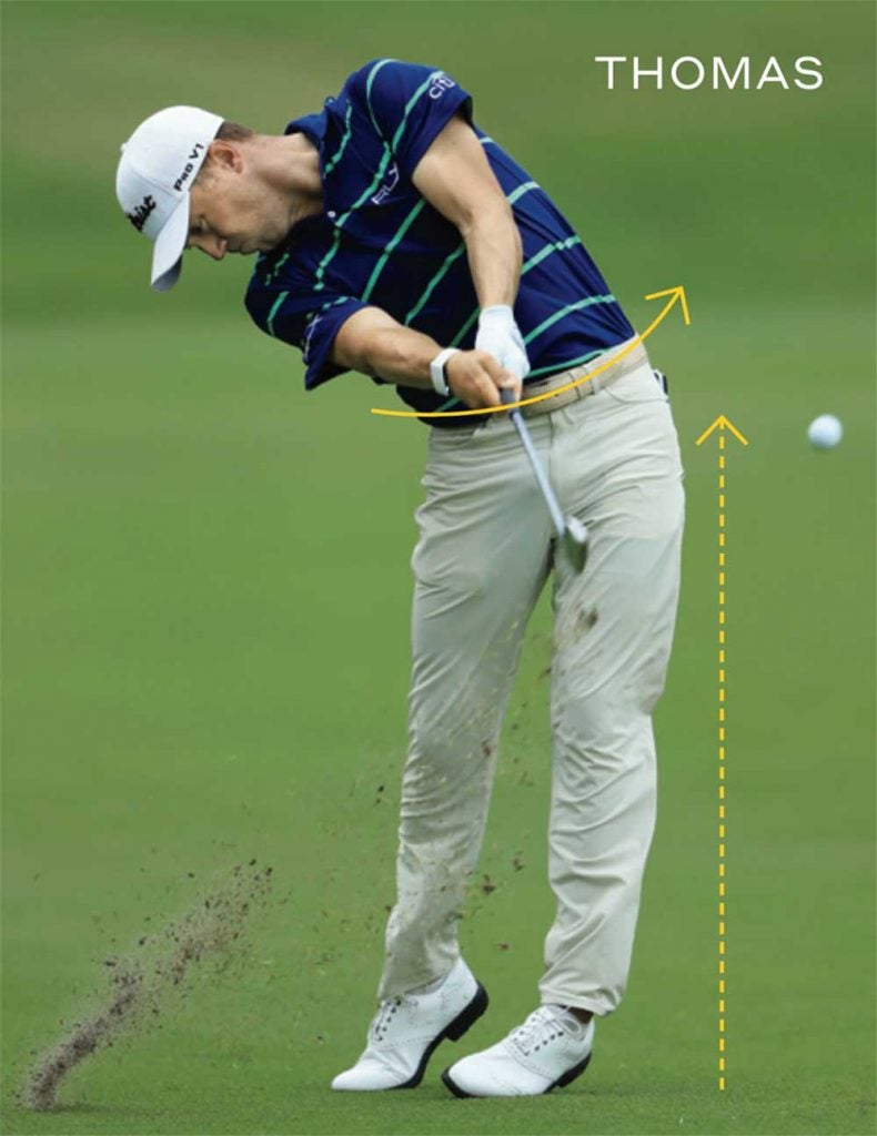 ONLY UPRIGHT GOLF SWINGS CAN USE THE GROUND FULLY! 