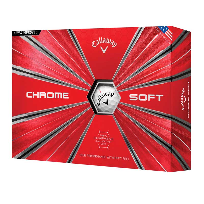 Balles de golf Callaway 2018 Chrome Soft.