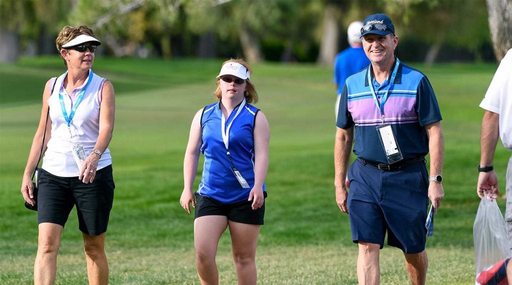 As her caddie, Joe Bockerstette shares in every shot of Amy's golf career, a role he calls 