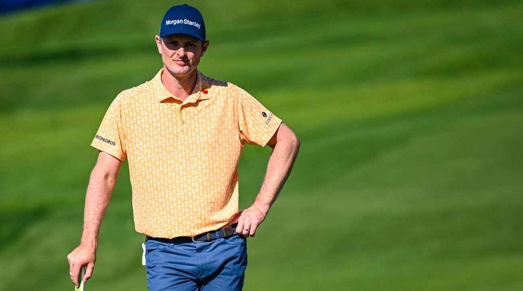 Justin Rose made a splash when he donned Bonobos' bright print.