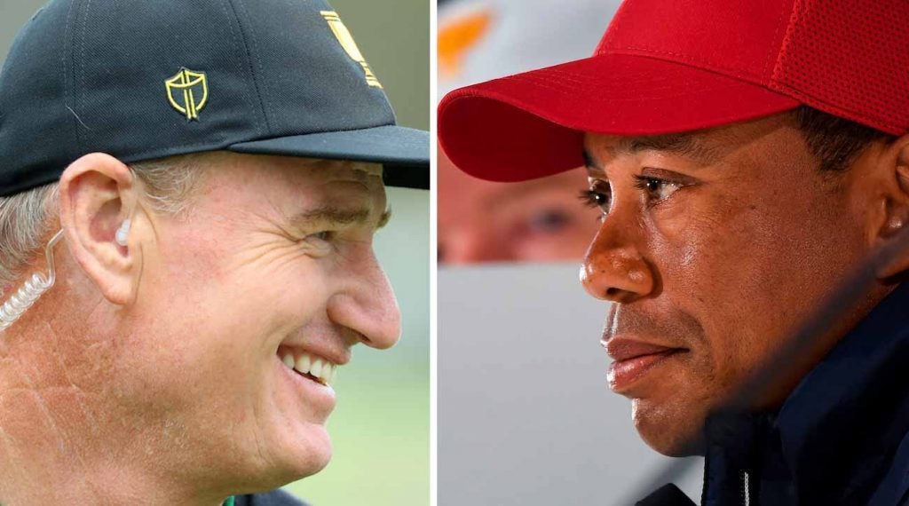 Ernie Els and Tiger Woods have put together their Day 1 matchups.