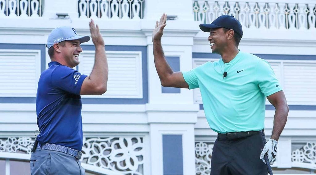 Tiger Woods and Bryson DeChambeau have played plenty of practice rounds together.