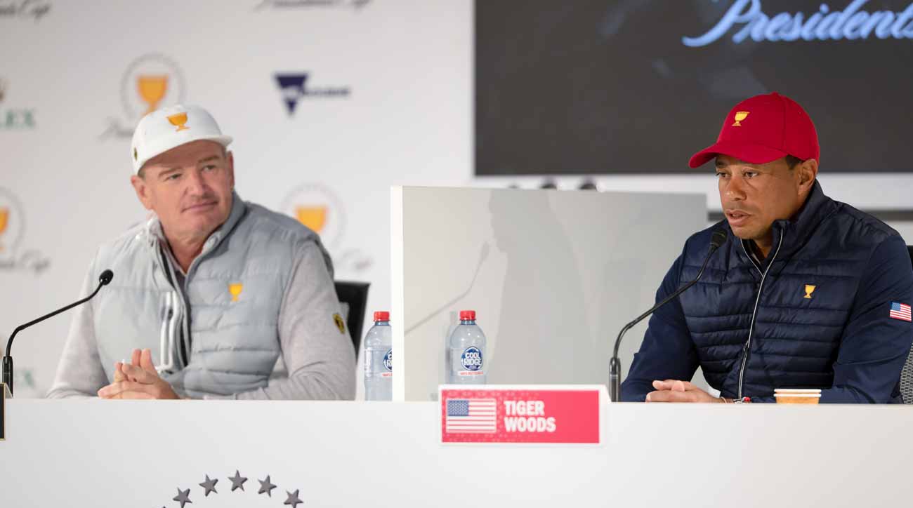 Tiger Woods and Ernie Els had a telling back-and-forth Saturday night at the Presidents Cup.