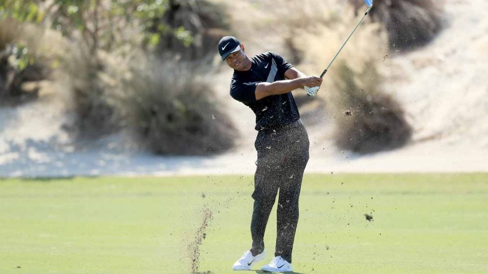 Tiger Woods opens with rollercoaster round at Hero World Challenge