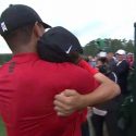 Tiger Woods and his son Charlie shared an unforgettable moment at this year's Masters.