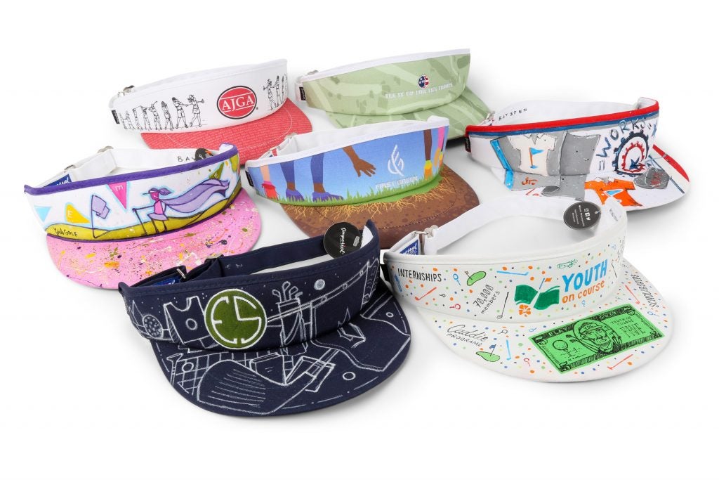 Imperial Headwear is partnering with non-profit organizations to create one-of-a-kind Tour Visors for an auction fundraiser.