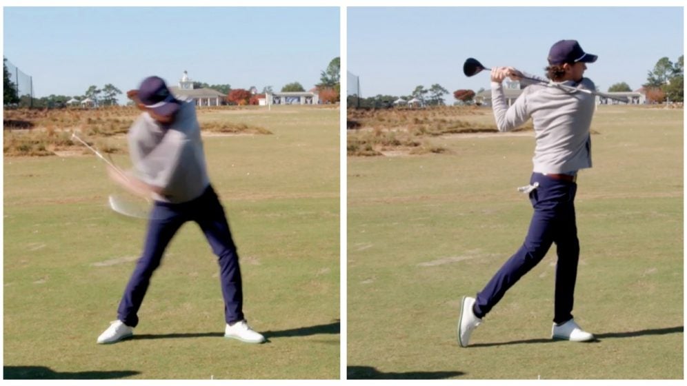 This simple 'crowhop' drill will help increase your clubhead speed Golf