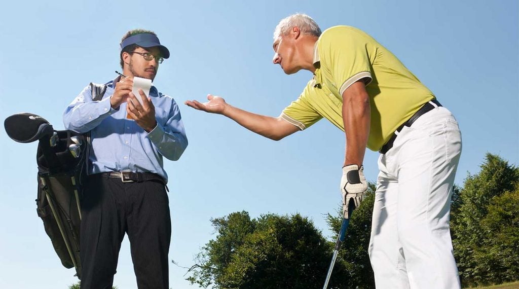 Cheating golfers aruging