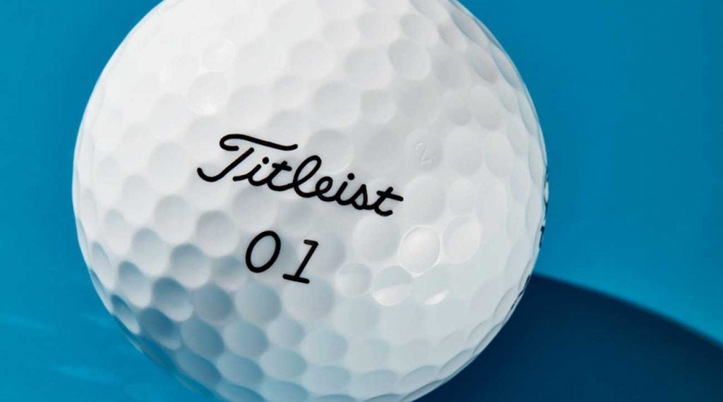 Titleist's new EXP-01 golf ball.